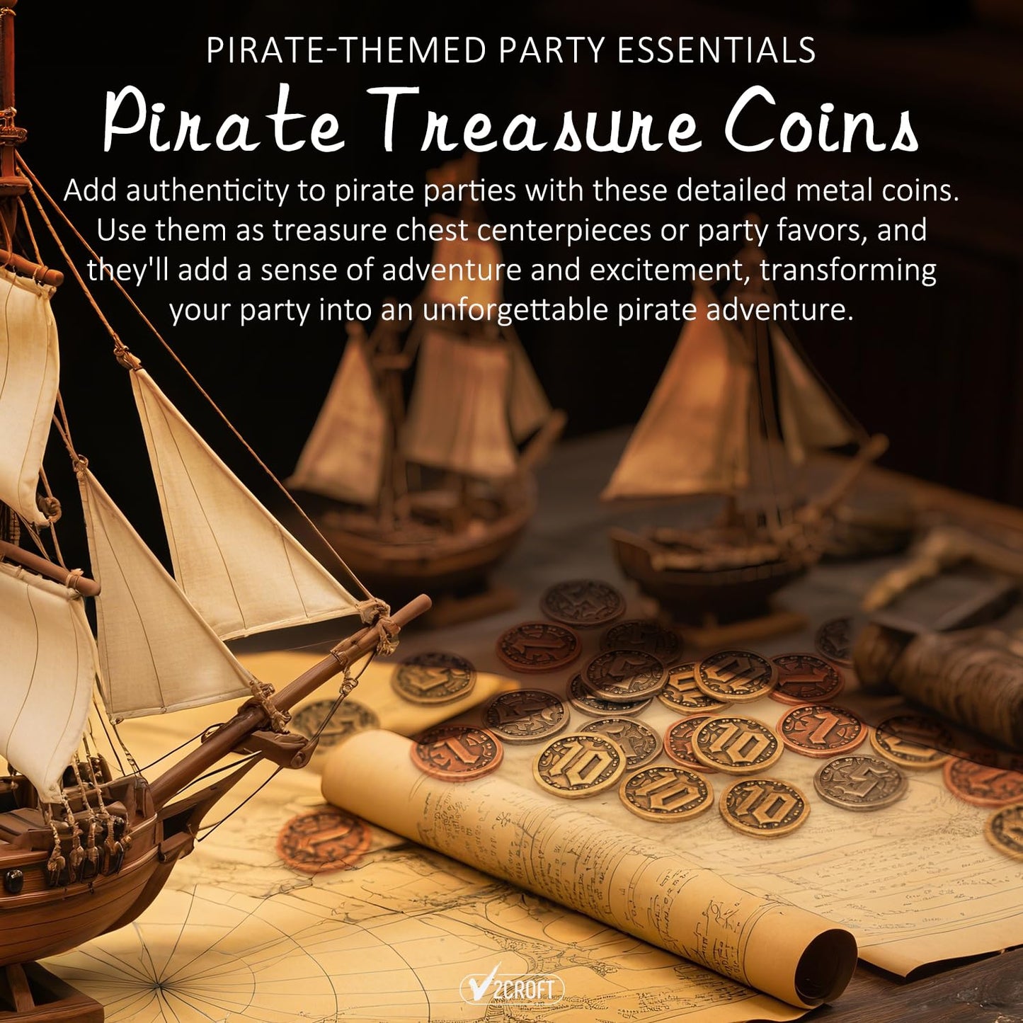 v2croft 30 PCS Metal Coins for Board Games – Gold Silver Copper Tokens with Face Value 1/5/10