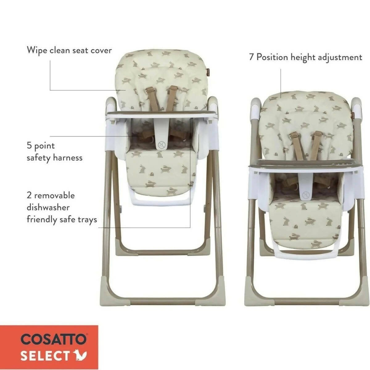 Cosatto Pip 0+ Highchair - Cherry Pie