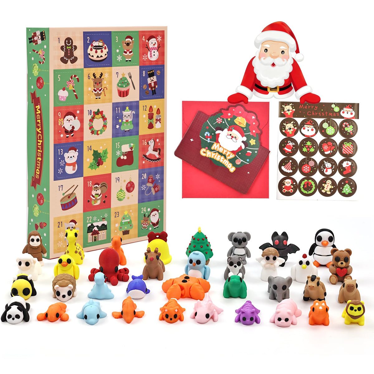 VABAO 36pcs 3D Printed Animal Figurines Set | Articulated Fidget Toys & Desk Pets