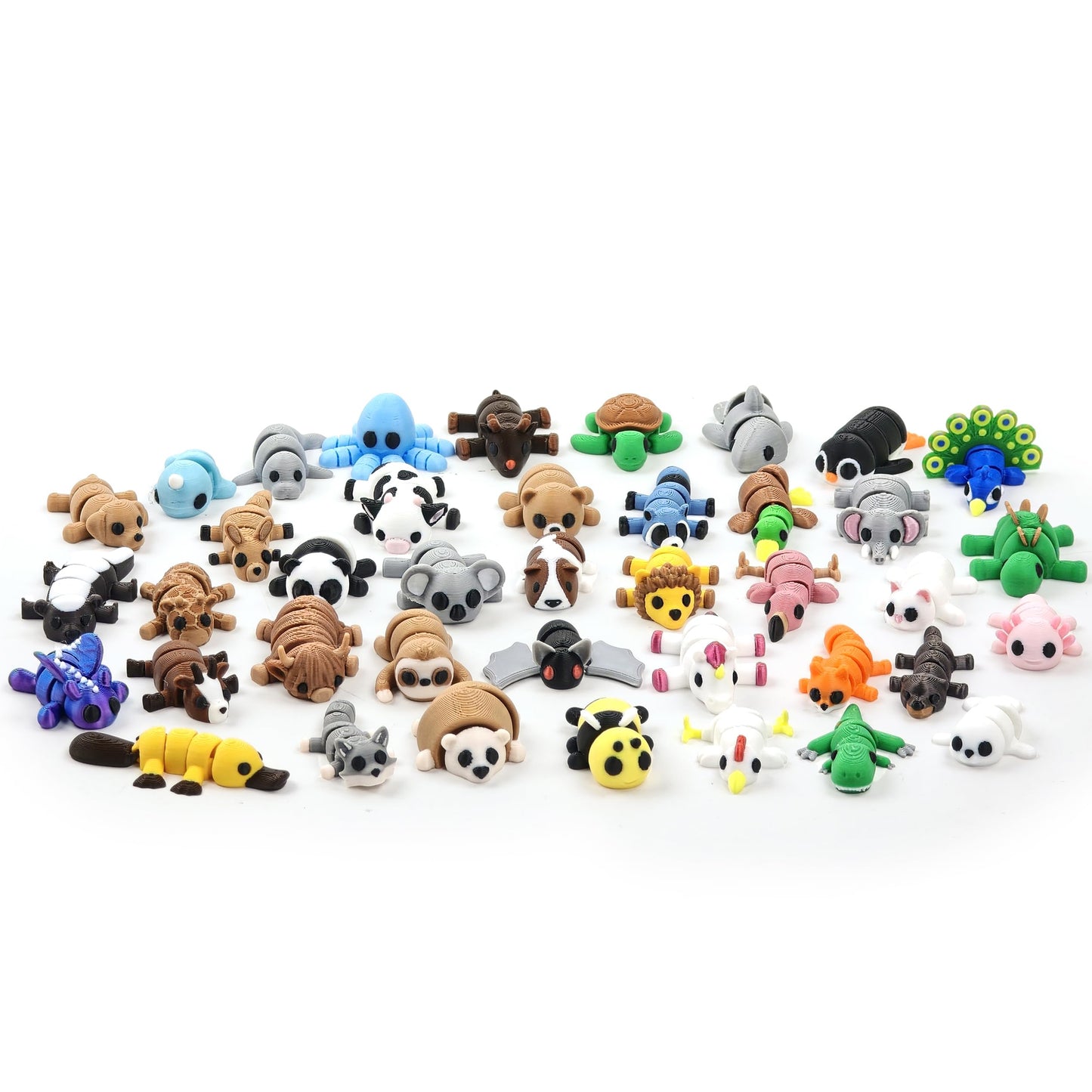VABAO 3D-Printed Animal Figurines – Articulated Desk Pets & Fidget Toys