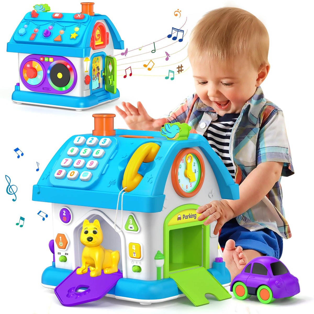 Vahome 14-in-1 Montessori Toy for Toddlers – Musical Educational Baby Toy 12-18 Months
