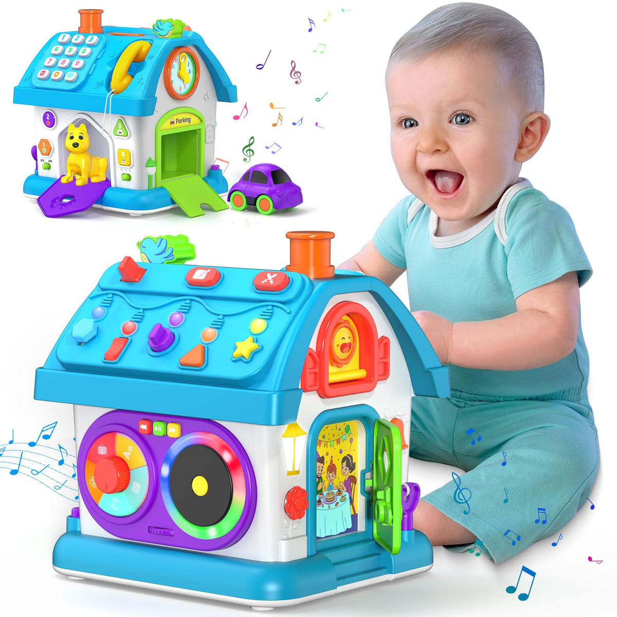 Vahome 14-in-1 Montessori Toy for Toddlers – Musical Educational Baby Toy 12-18 Months