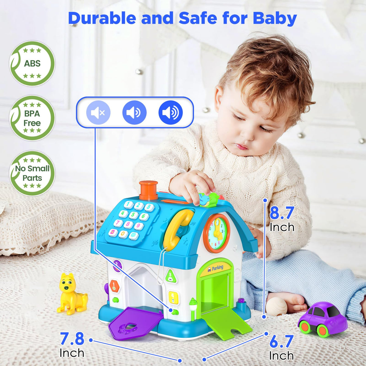 Vahome 14-in-1 Montessori Toy for Toddlers – Musical Educational Baby Toy 12-18 Months