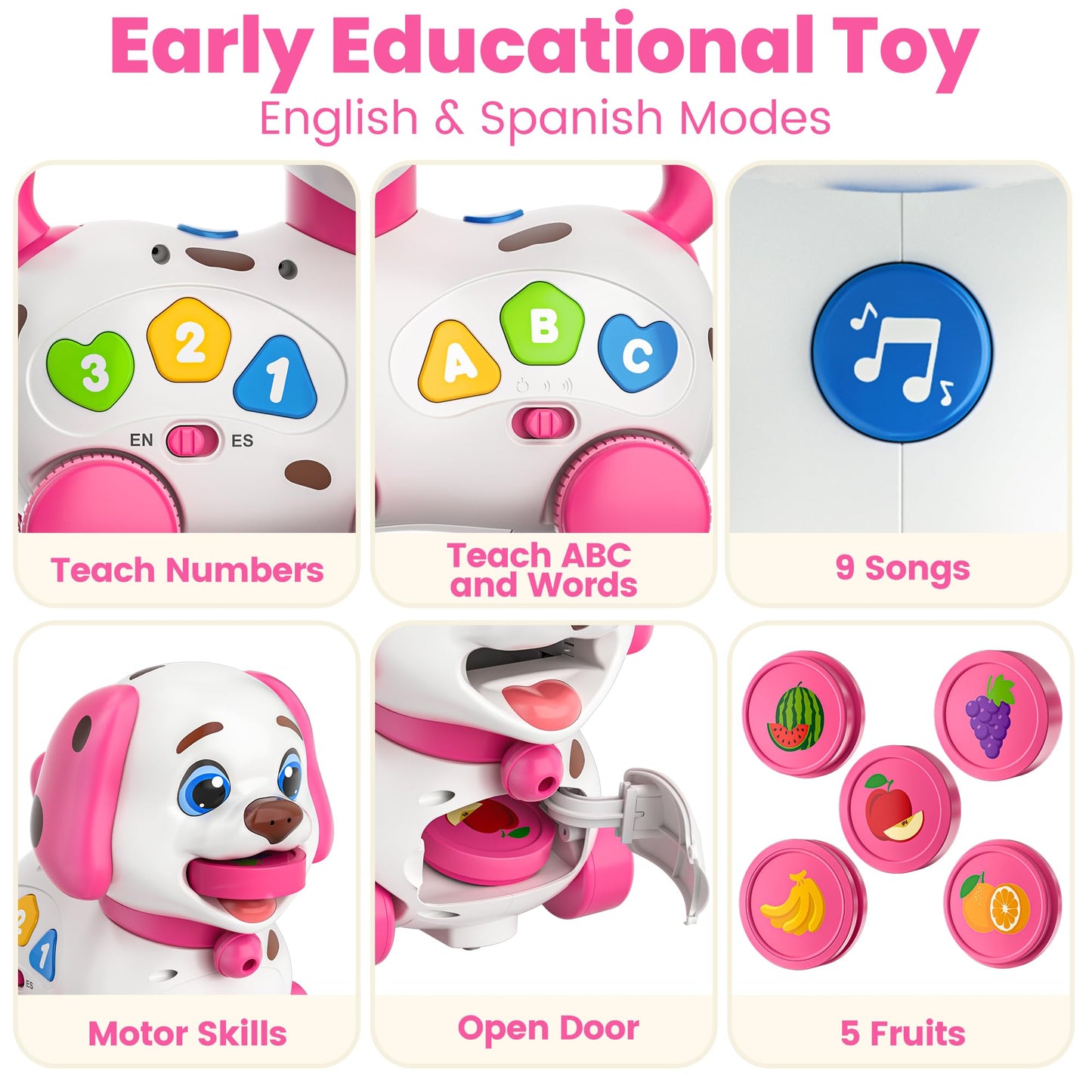 Vahome 4-in-1 Musical Puppy Toy for 6-18 Months | Educational Baby Toy & First Birthday Gift