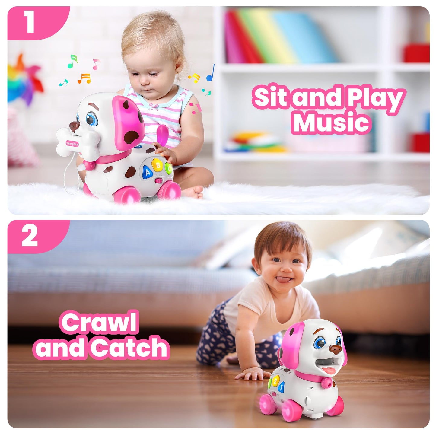 Vahome 4-in-1 Musical Puppy Toy for 6-18 Months | Educational Baby Toy & First Birthday Gift