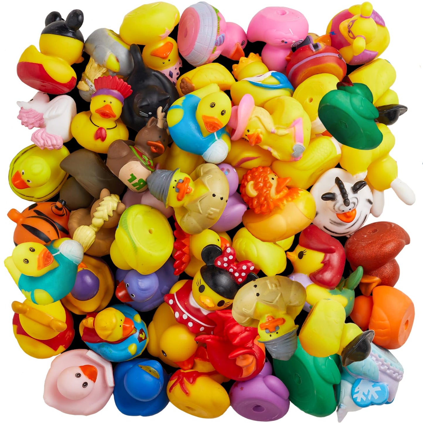 ValenLyra 200-Pack Rubber Ducks – Bulk 2.3-Inch Bath Toys, 100 Varieties