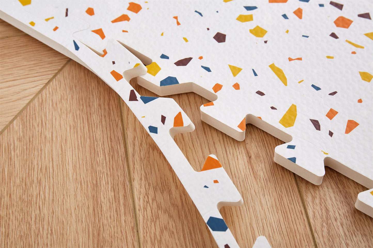 Valioza Terrazzo Playmat – Large 180 x 120 cm, Non-Toxic Interlocking Puzzle Mat