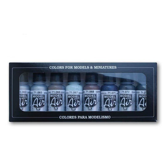 Vallejo Model Air Set - Metallic Colors 71.176