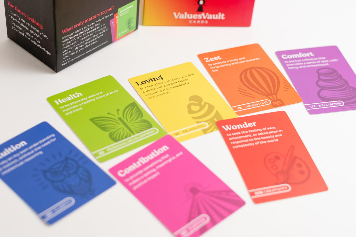 Values Vault Cards — Personal & Professional Core Values Sort Deck