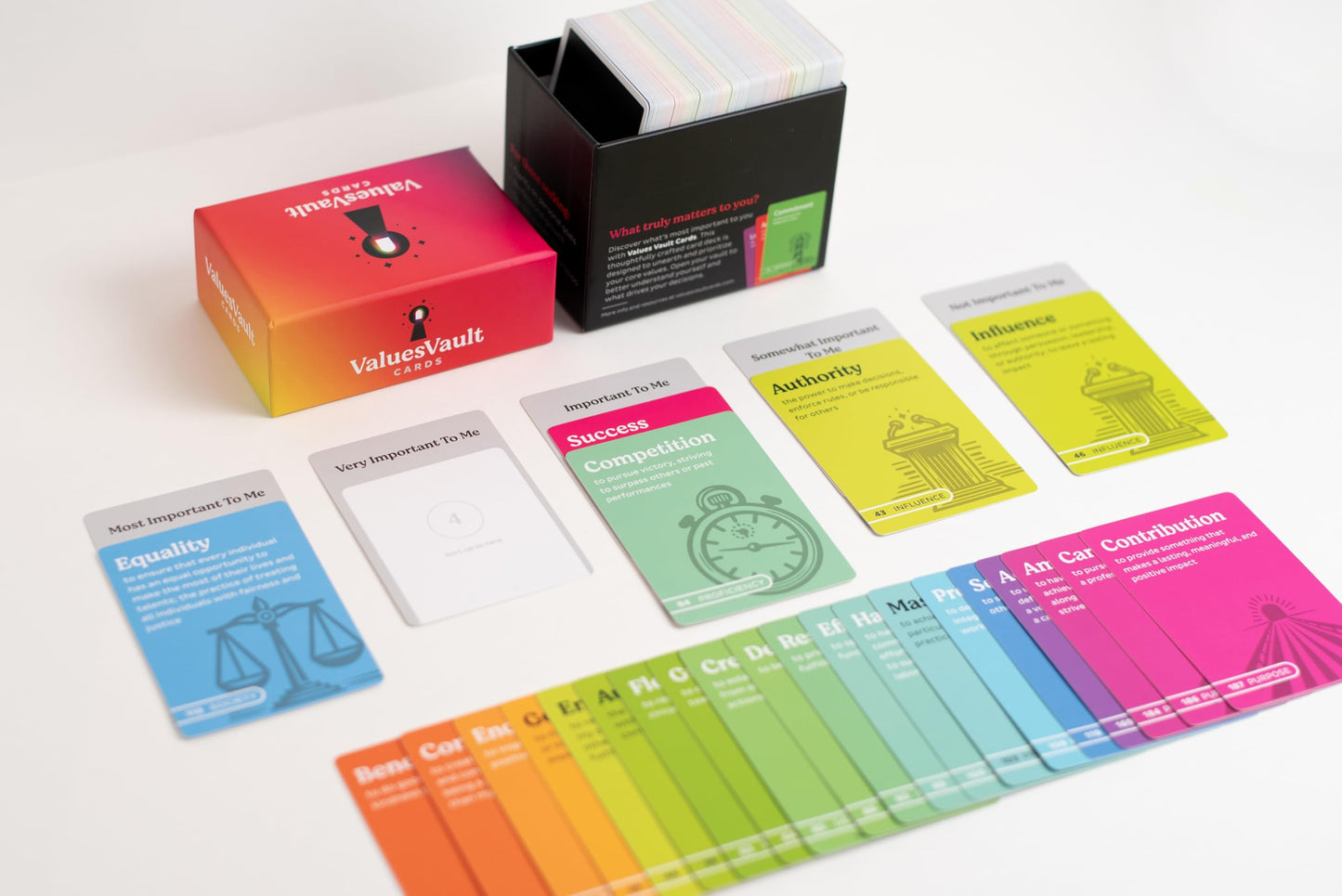 Values Vault Cards — Personal & Professional Core Values Sort Deck