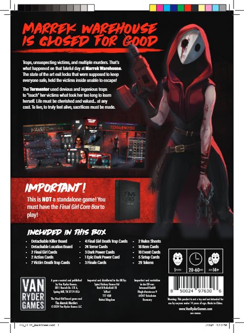 Van Ryder Games - Final Girl: The Marrek Murders (Feature Film Box) | Solo Horror Board Game