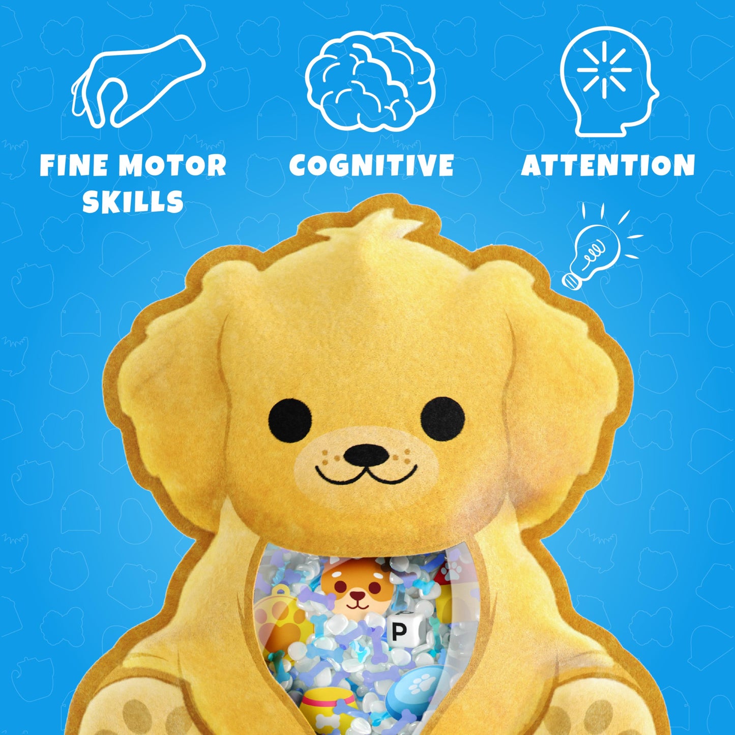Vango BIZYBOO - Original Seek & Find Plush for Kids 2+ | Hidden Object Matching