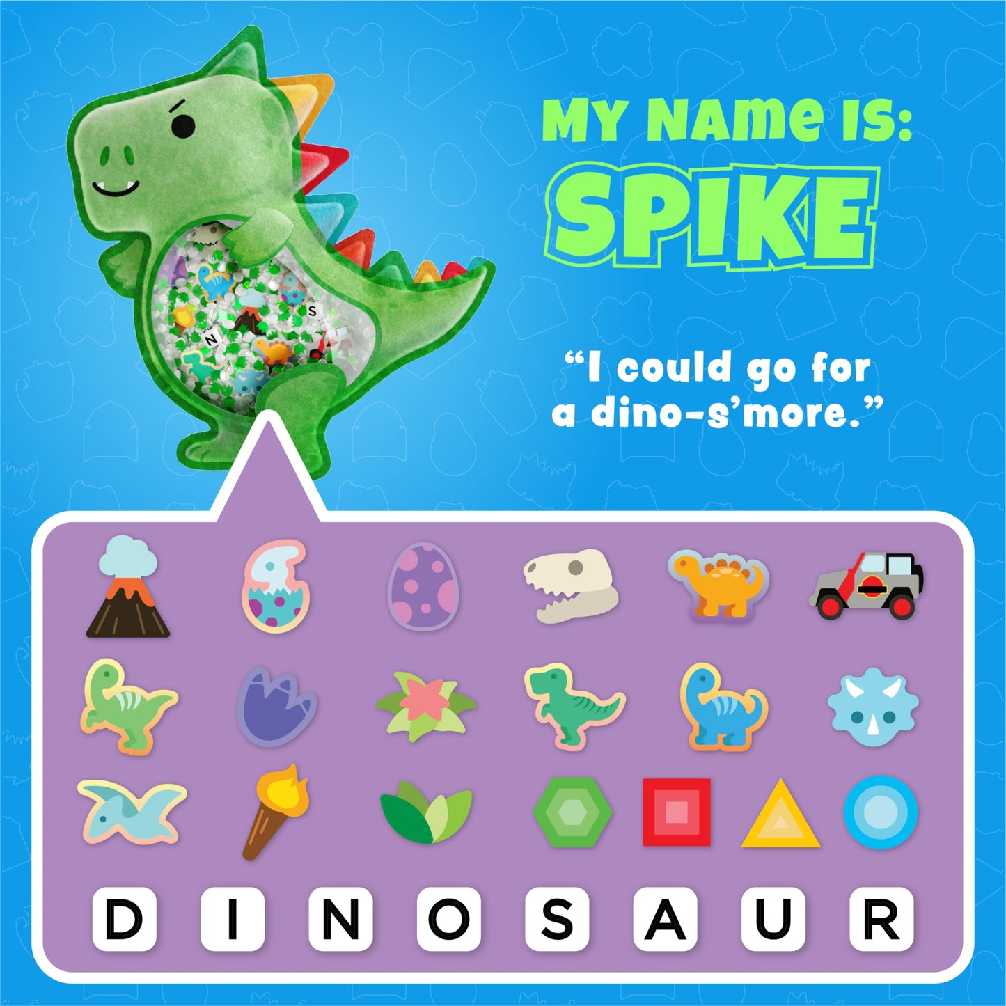 Vango BIZYBOO - Original Seek & Find Plush (Spike) for Kids 2+