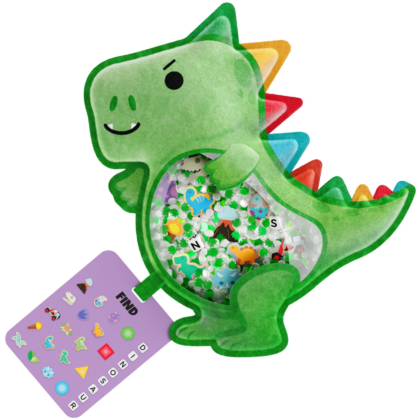Vango BIZYBOO - Original Seek & Find Plush (Spike) for Kids 2+