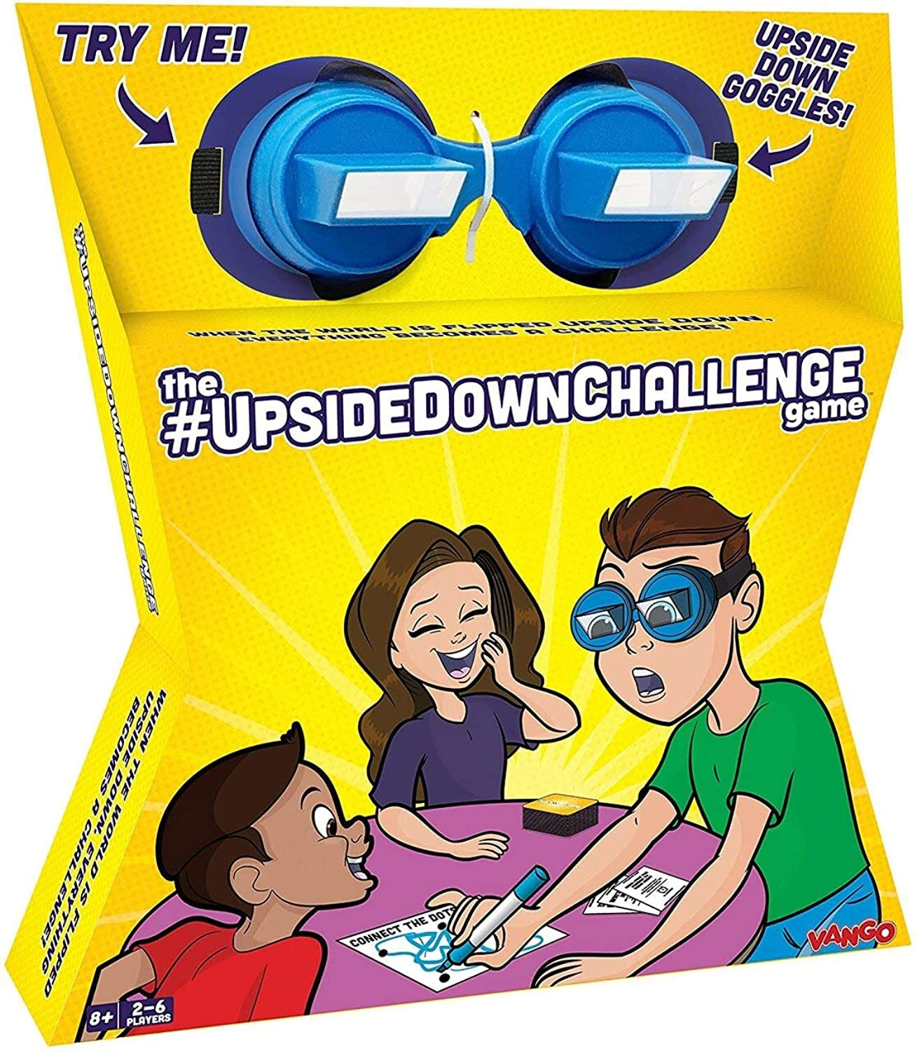 Vango The Original UpsideDownChallenge Game | Fun Goggles Challenge for 2-6 Players