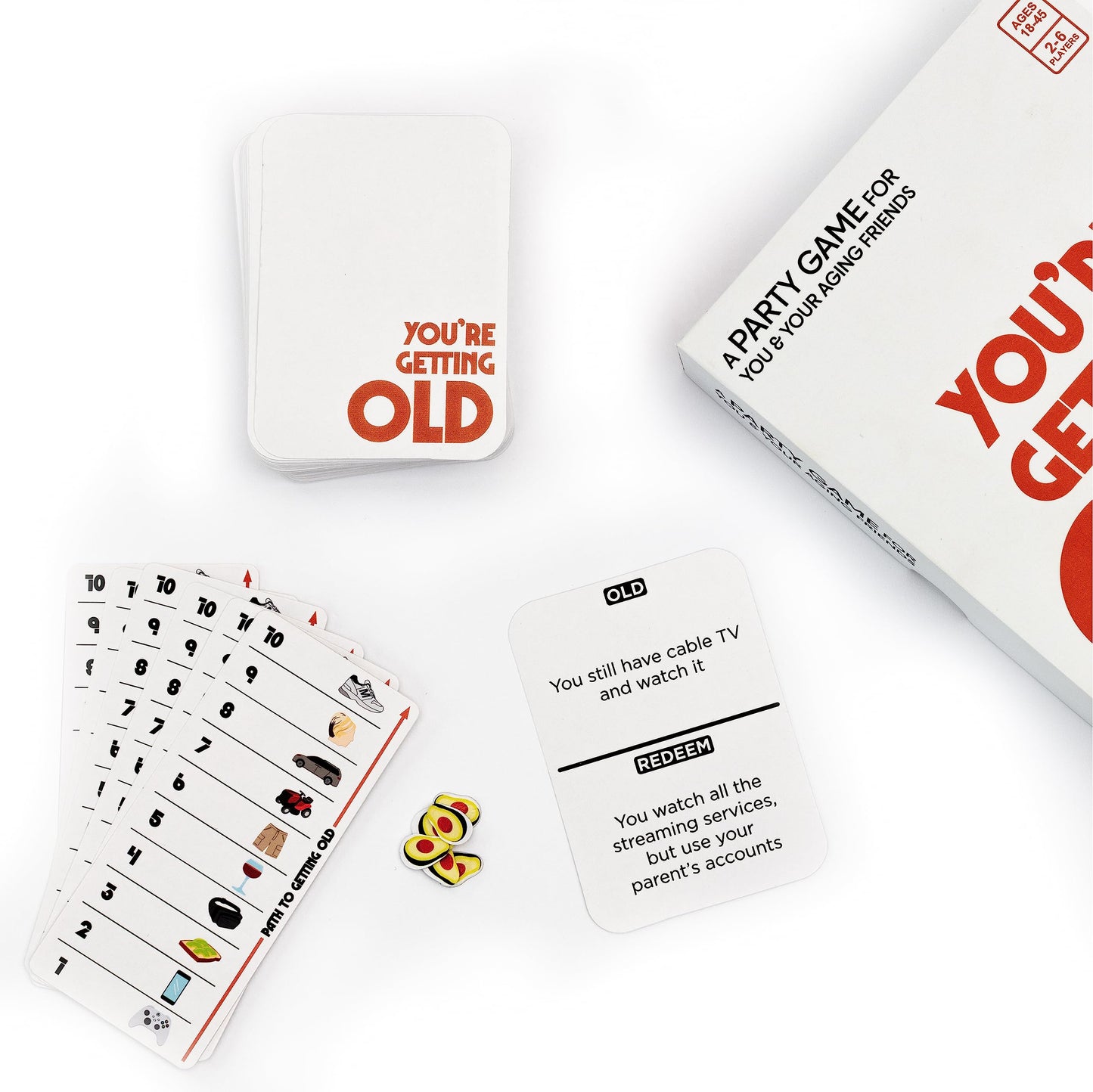 Vango You’re Getting Old – A Party Card Game for Aging Millennials | 2-6 Players
