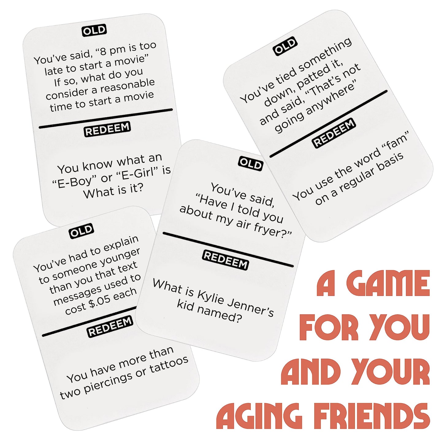 Vango You’re Getting Old – A Party Card Game for Aging Millennials | 2-6 Players
