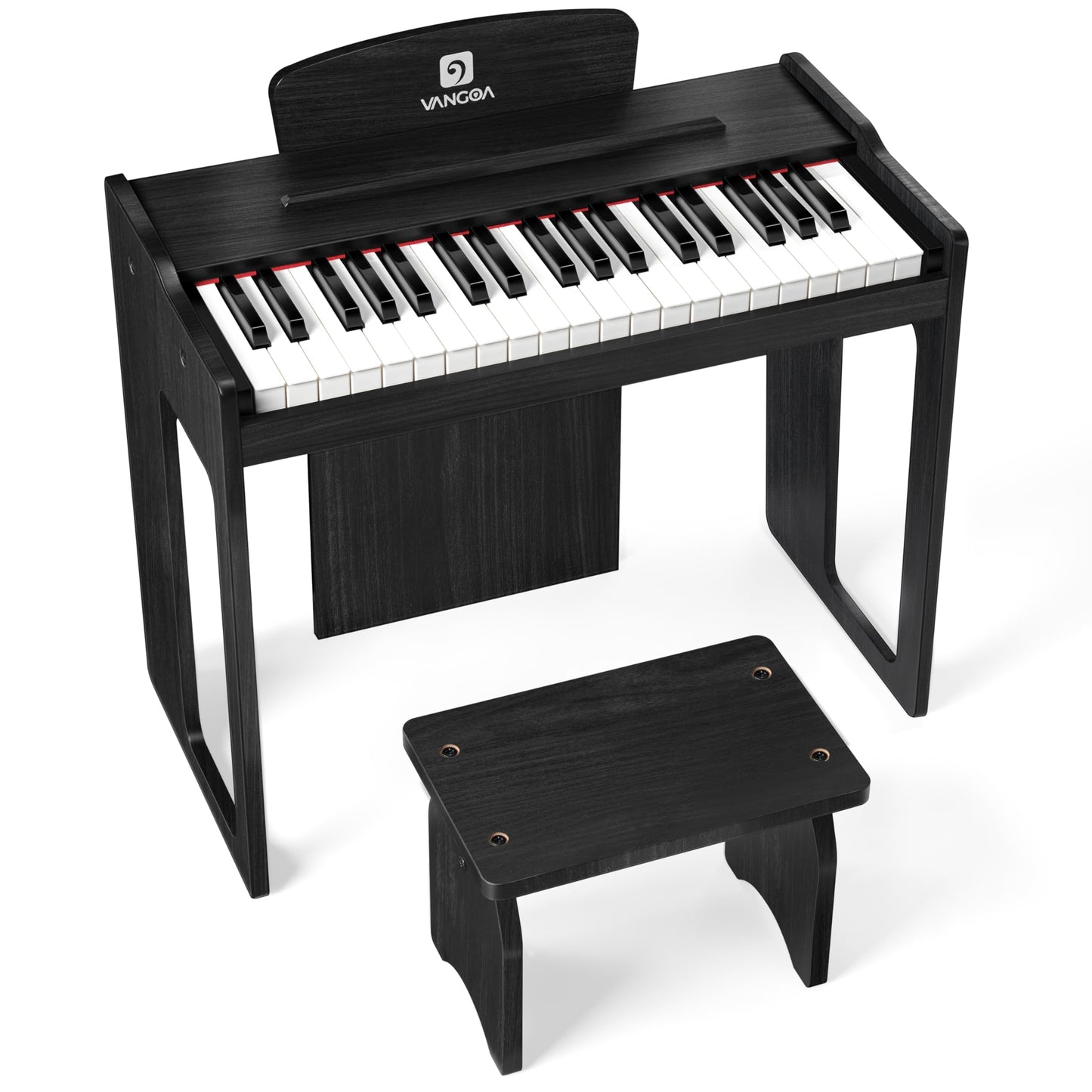 Vangoa Kids Piano Keyboard — 37 Keys Wood Digital Piano for Kids (Classic Black)