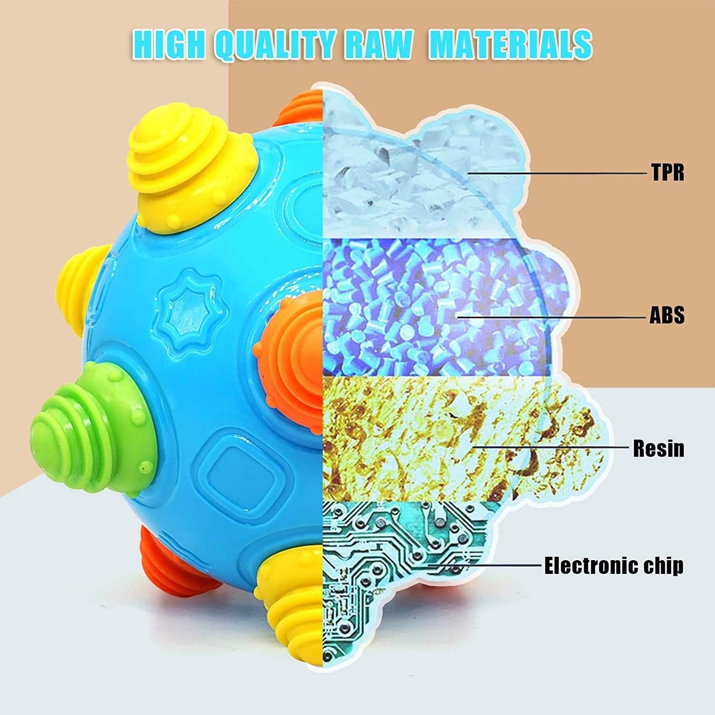 VANLINNY Crawling Baby Toy – Interactive Bumble Ball for 6-36 Months | Sensory & Crawling Play