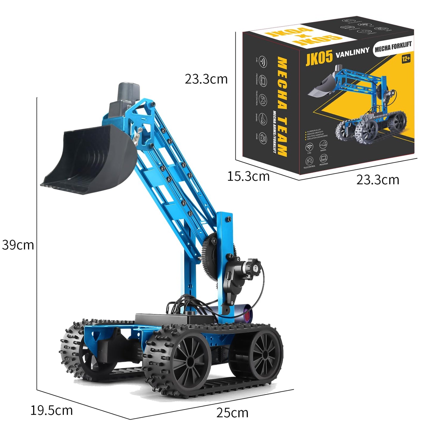 VANLINNY 4-DOF Robotic Arm Kit for Kids 8+ | STEM Building Toy & Programmable Arm