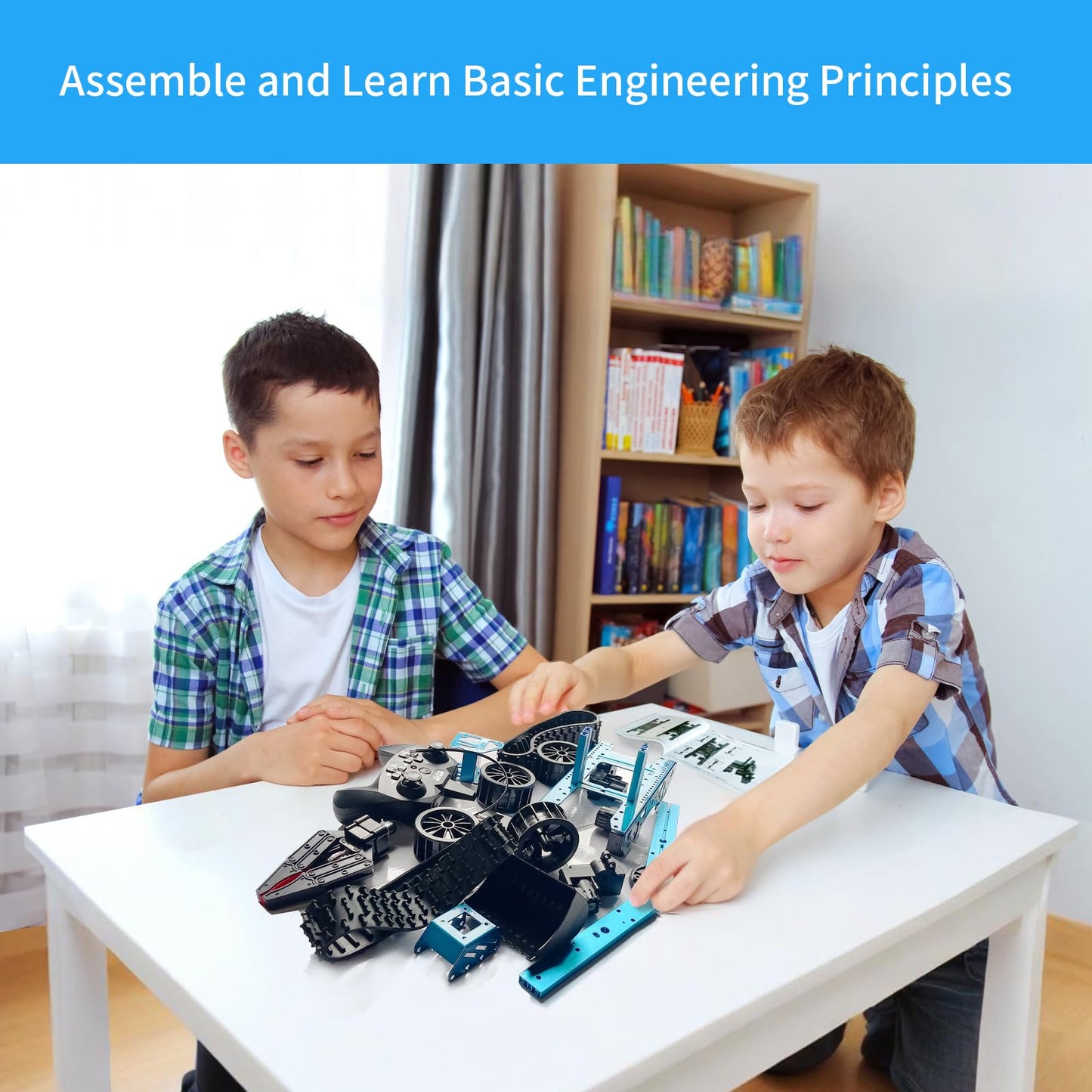 VANLINNY 4-DOF Robotic Arm Kit for Kids 8+ | STEM Building Toy & Programmable Arm
