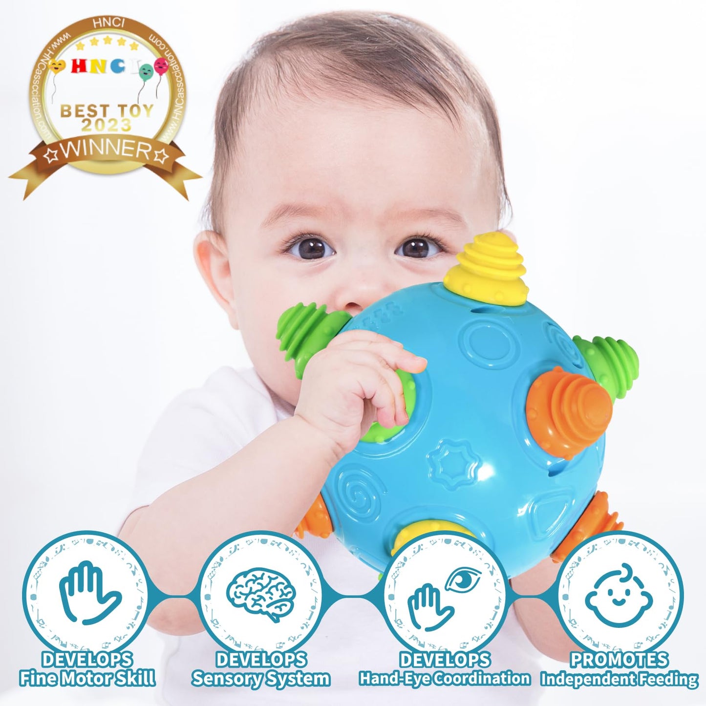 VANLINNY NEW Bumble Ball for Babies – Crawling Sensory Toy with Music Shake and Dancing Sounds