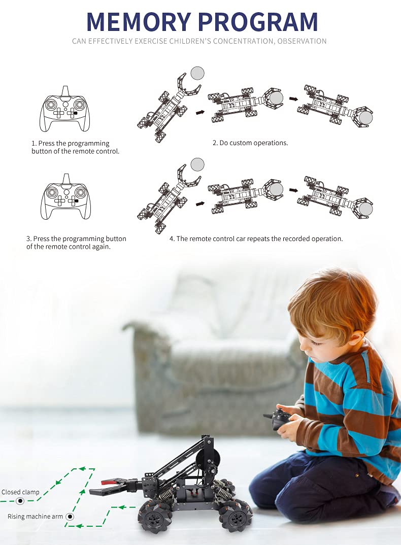 VANLINNY Robotic Arm Kit — 2-in-1 STEM Toy for Kids 8-14