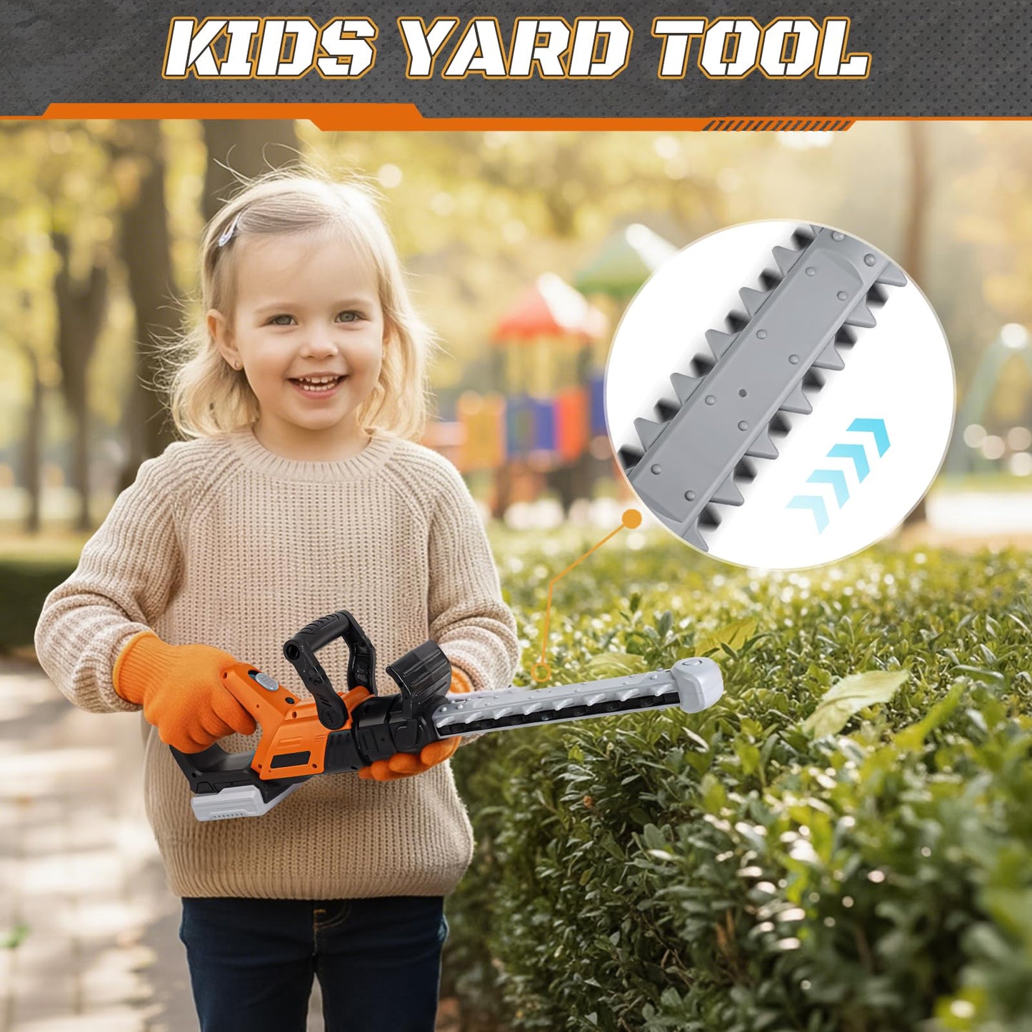 Vanplay 3-in-1 Kids Yard Tools Set | Realistic Pretend Play with Safety Gear