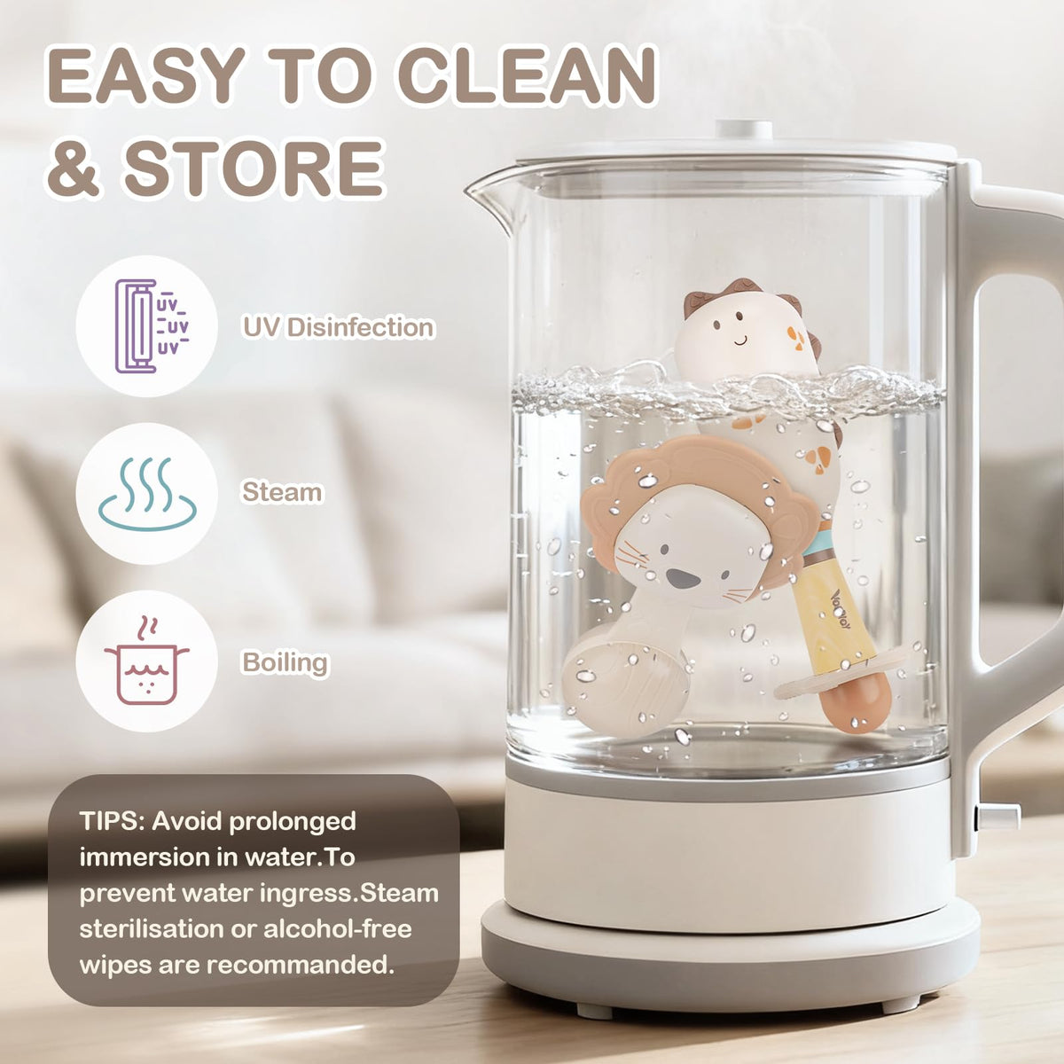 Vanplay Baby Rattles 3-Piece Teething Toys — 0-6 Months, Sensory & Easy-Grasp