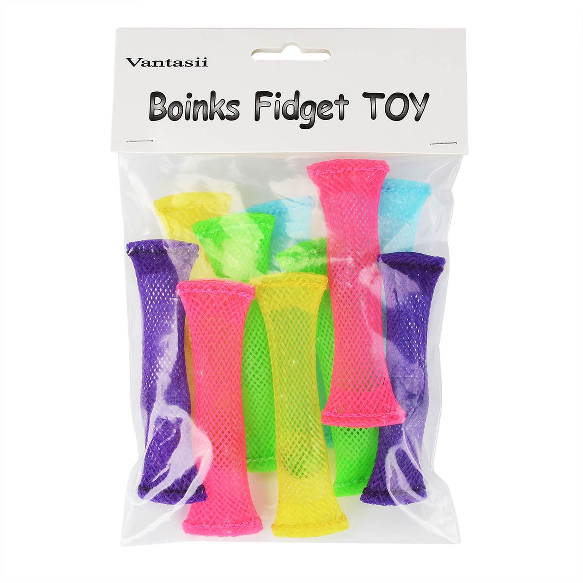 Vantasii Fidget Toys – 10-Pack Marble Stress Relievers for Focus & Calm (5 Colors)