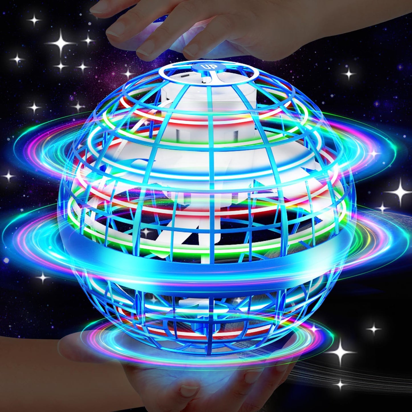 Vantexi Flying Orb Ball Toy - 2026 Upgraded LED Parachute Boomerang