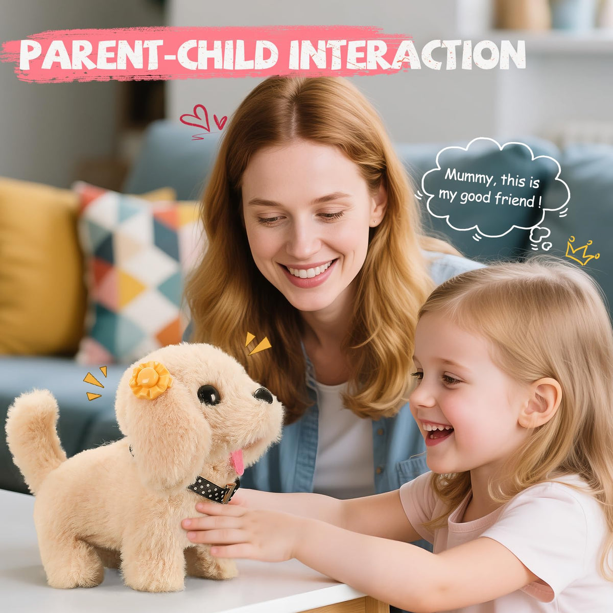 Vanvimen 16-Piece Robot Dog Toy Set for Kids – Realistic Puppy Play for Girls & Boys