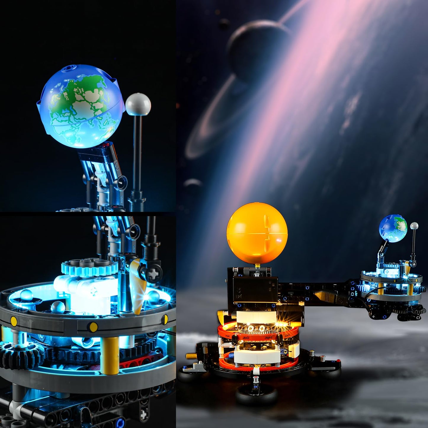 Vaodest LED Light Kit for Lego 42179 Planet Earth & Moon in Orbit (LED Only)