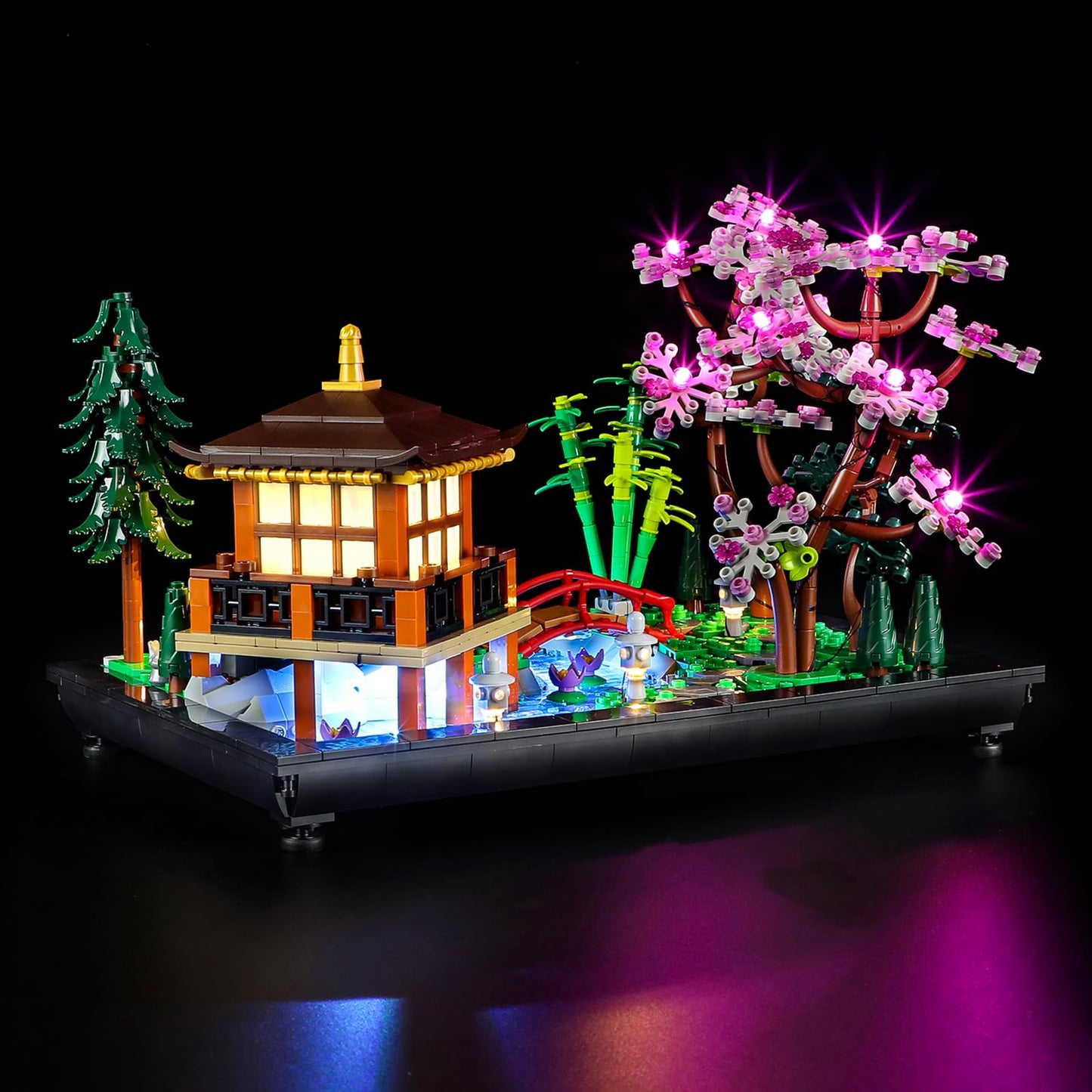 Vaodest LED Light Kit for LEGO 10315 Tranquil Garden – Ambient Illumination, USB or Battery Power