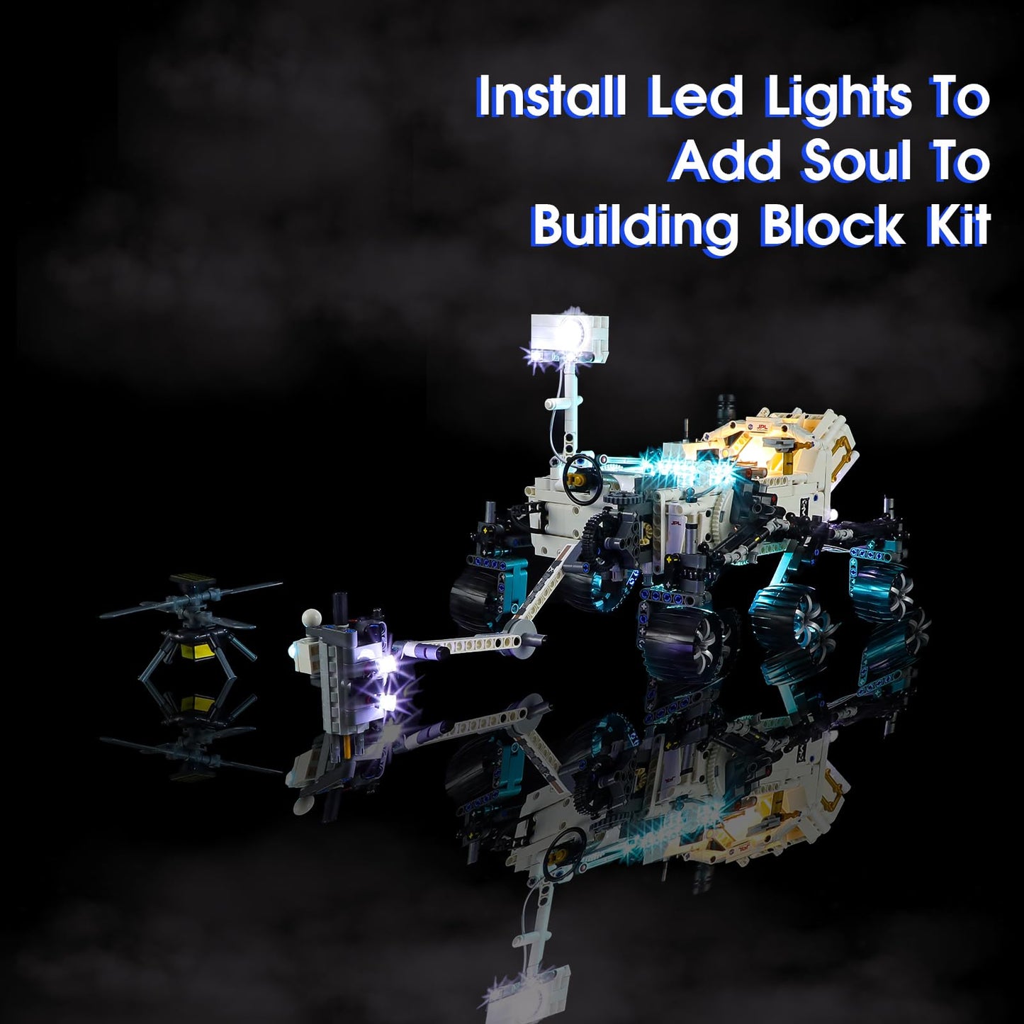 Vaodest LED Light Kit for Lego 42158 NASA Mars Rover Perseverance (LED Only)