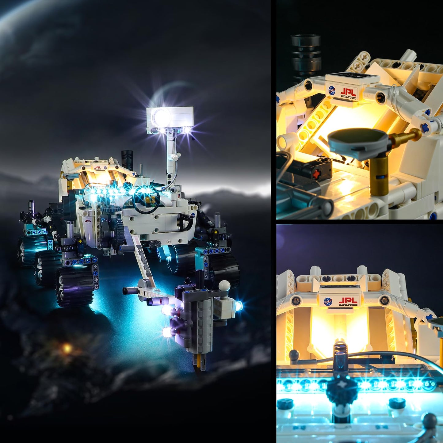 Vaodest LED Light Kit for Lego 42158 NASA Mars Rover Perseverance (LED Only)