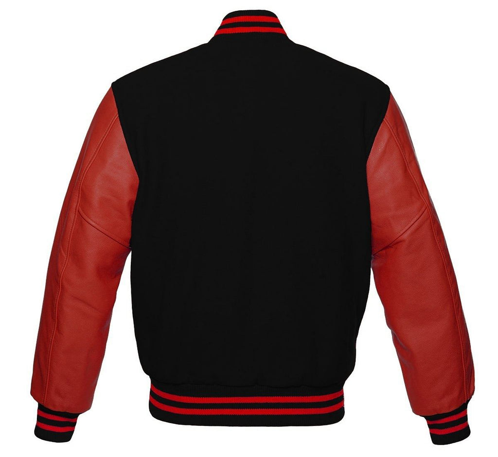 Sale Wool Men's Varsity Baseball Jacket Real / Synthetic Leather Sleeves Wool Letterman Boys Jacket