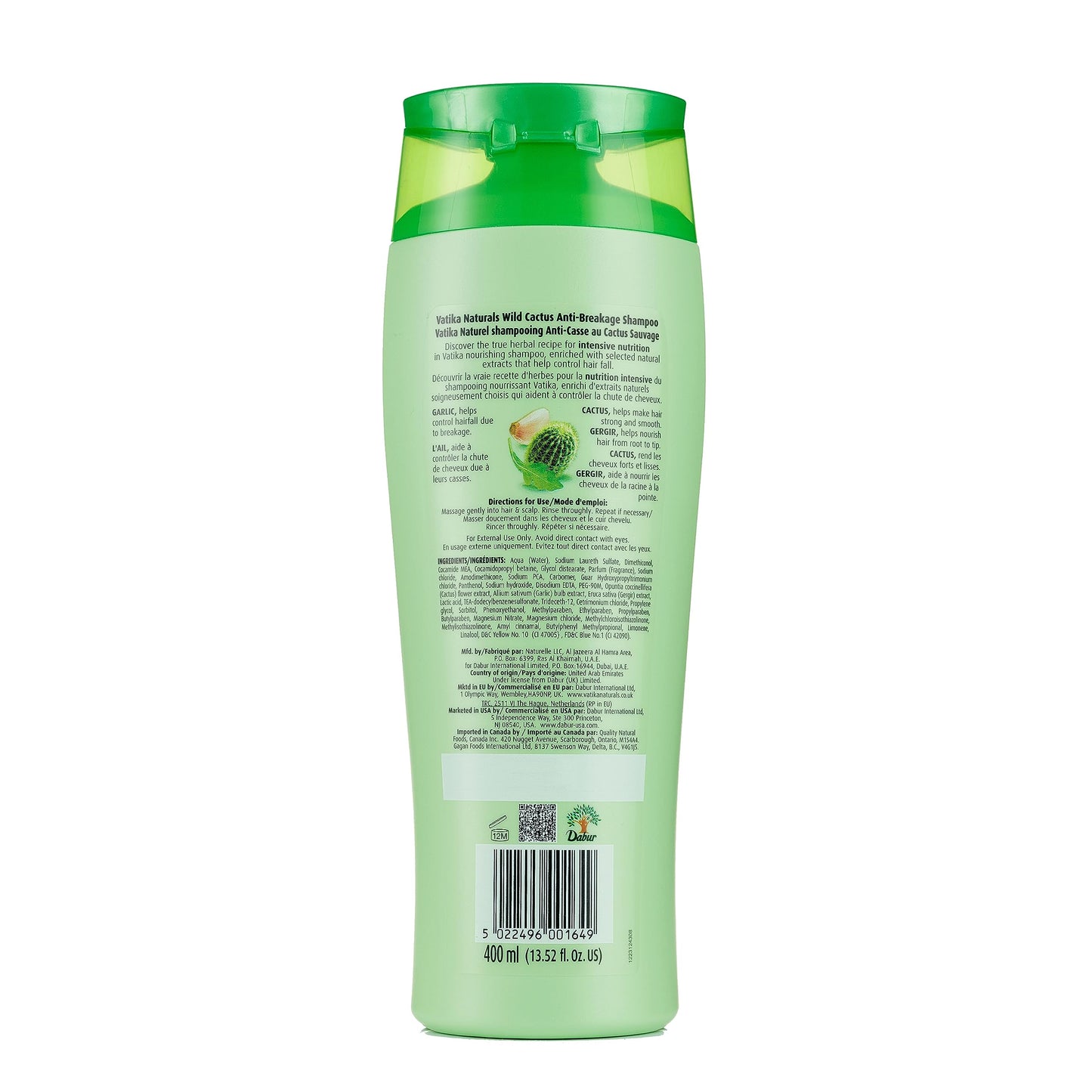Vatika Naturals Daily Shampoo for Women – Wild Cactus Strengthening & Moisturizing (400ml)