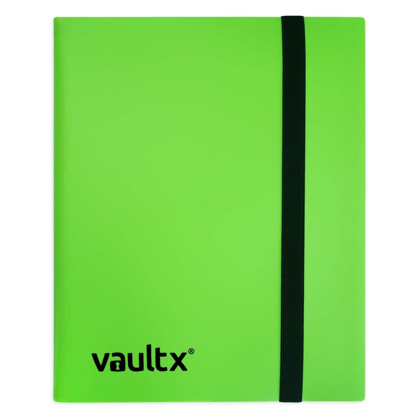 Vault X 4 Pocket Trading Card Strap Binder – 160 Cards, 20 Pages, Green