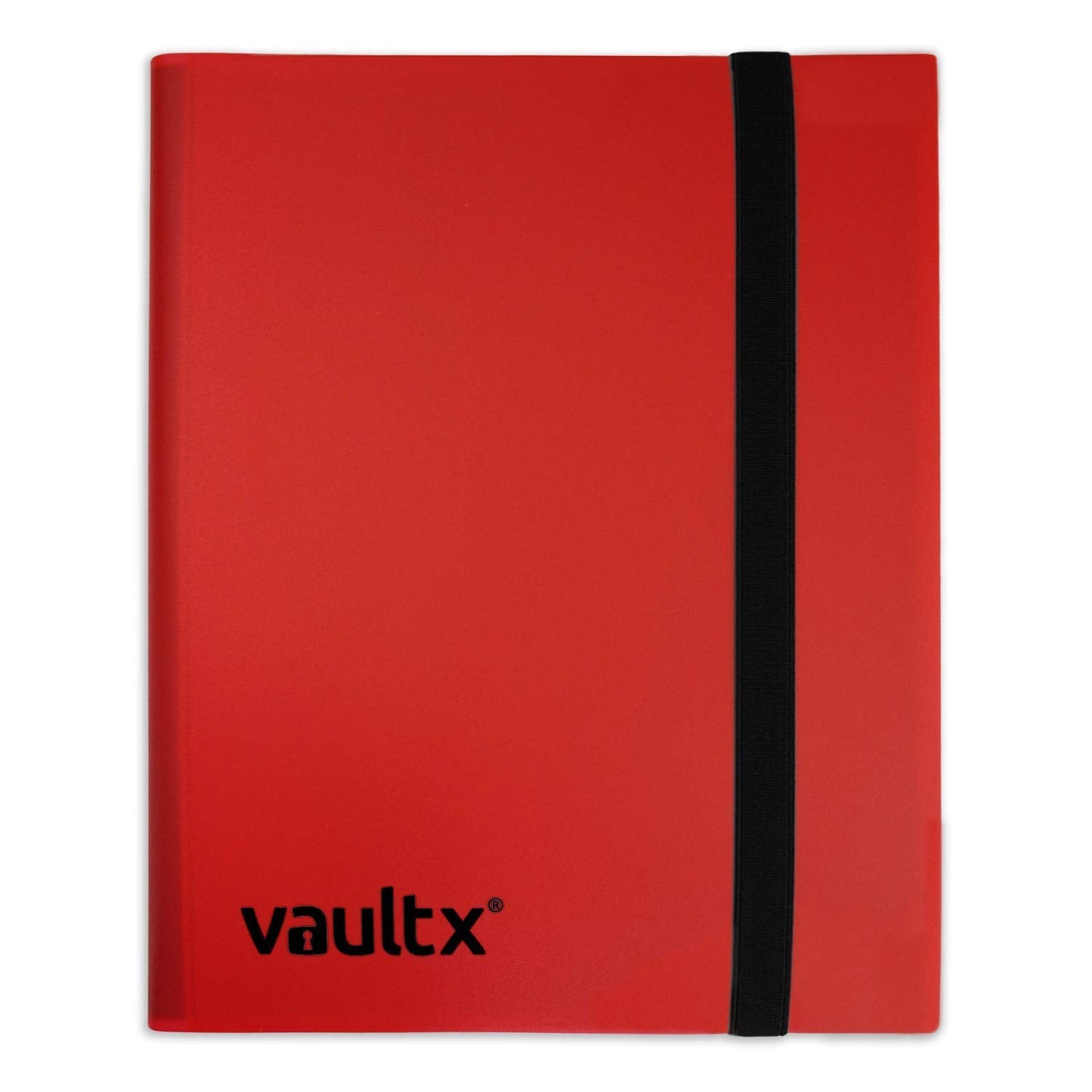 Vault X 4-Pocket Trading Card Strap Binder – 160 Cards, 20 Side-Loading Pages, Red