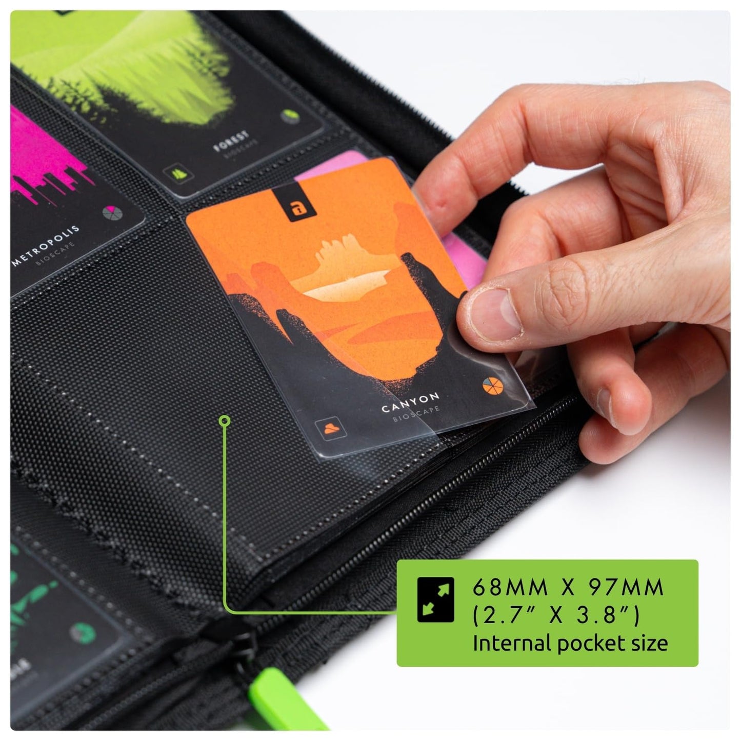 Vault X 4 Pocket Trading Card Zip Binder – 160 Cards, Exo-Tec, 20 Pages, Black