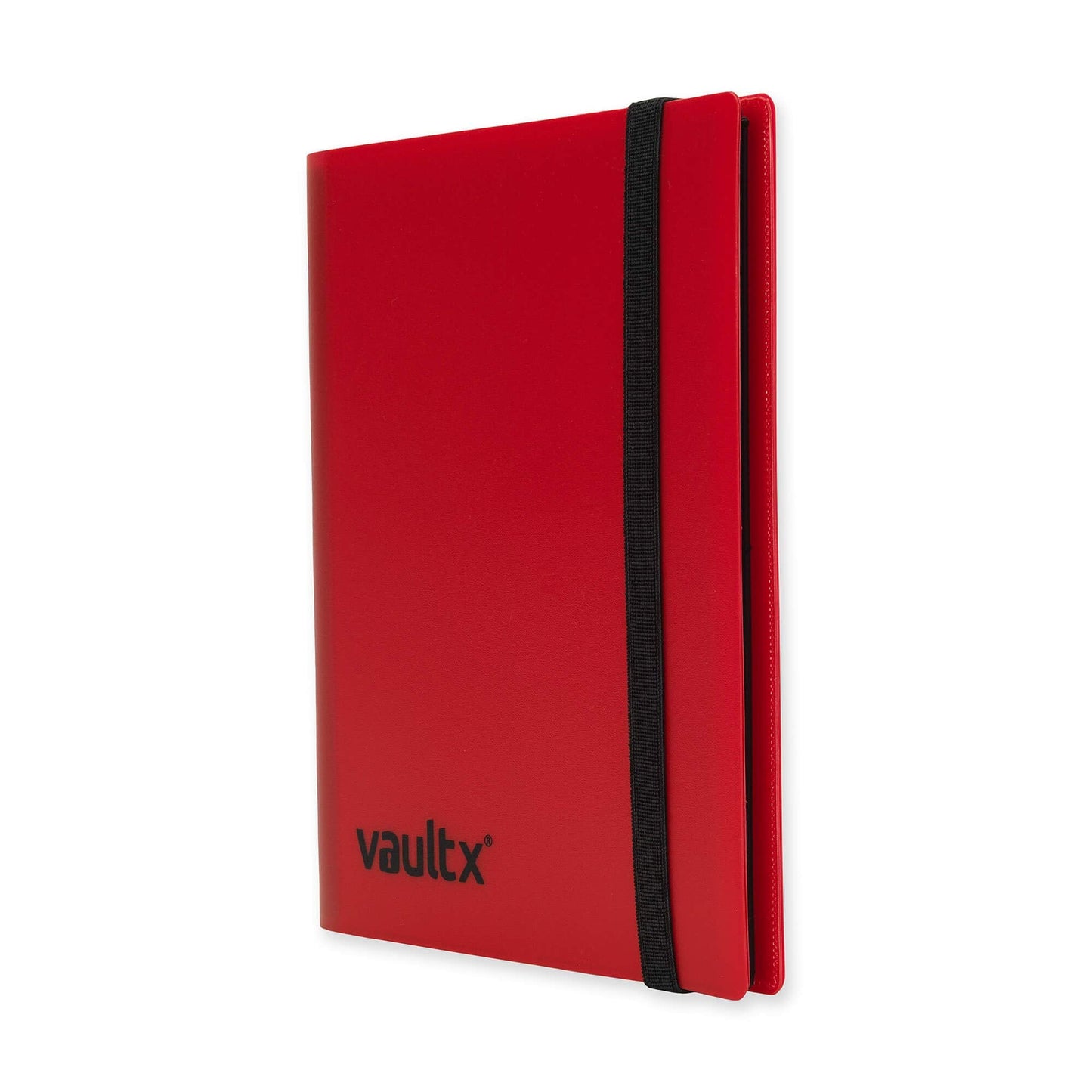 Vault X 4-Pocket Trading Card Strap Binder – 160 Cards, 20 Side-Loading Pages, Red