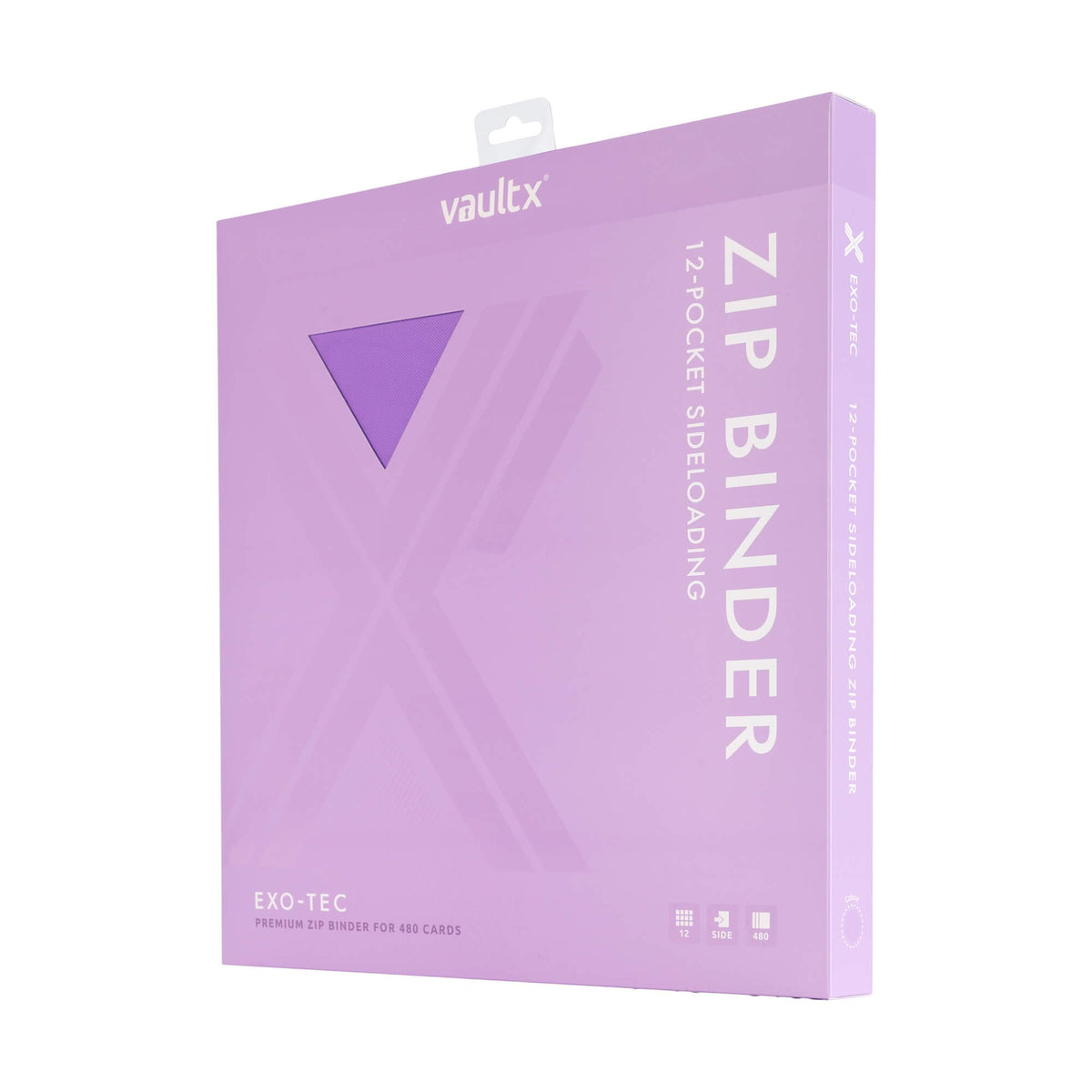 Vault X 12-Pocket Zip Binder – Exo-Tec Album, 480 Cards, Purple