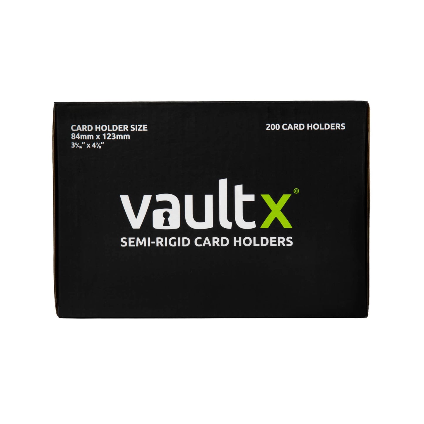 Vault X Semi-Rigid Card Holders (200 Pack) – Premium Protection