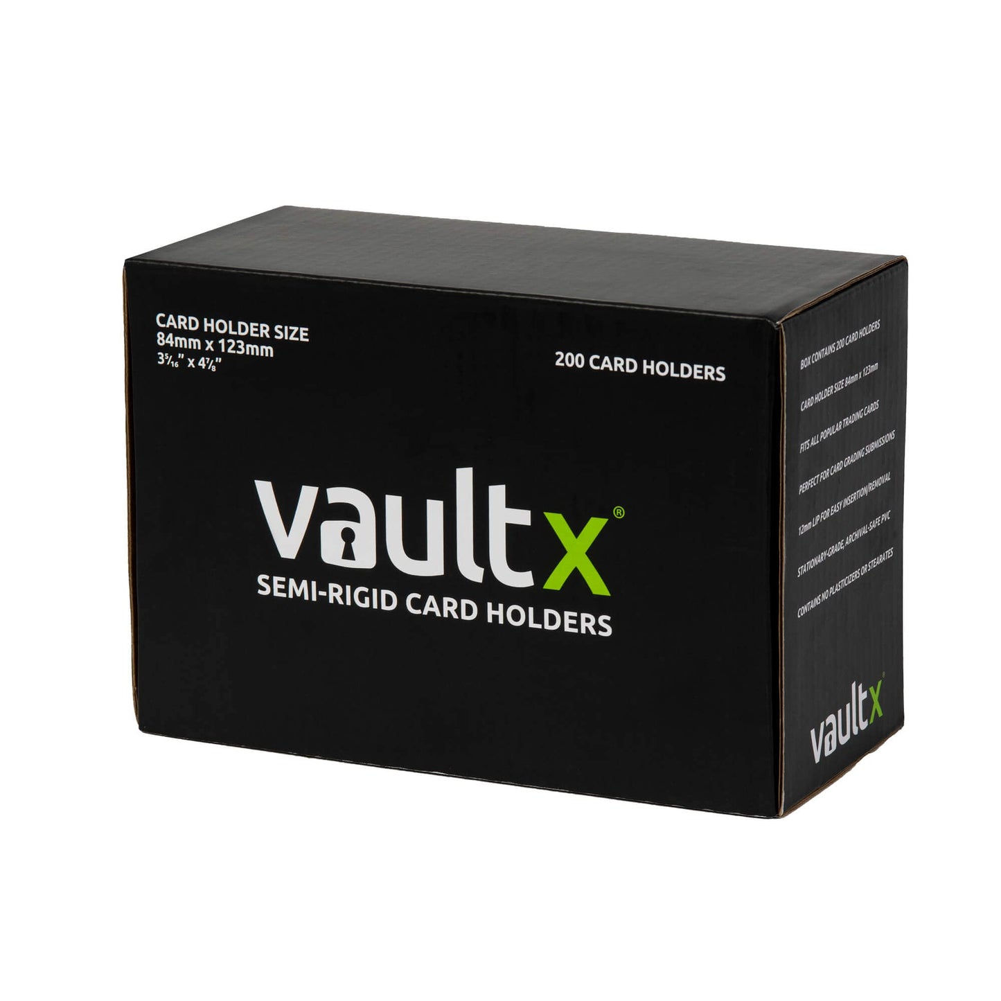 Vault X Semi-Rigid Card Holders (200 Pack) – Premium Protection