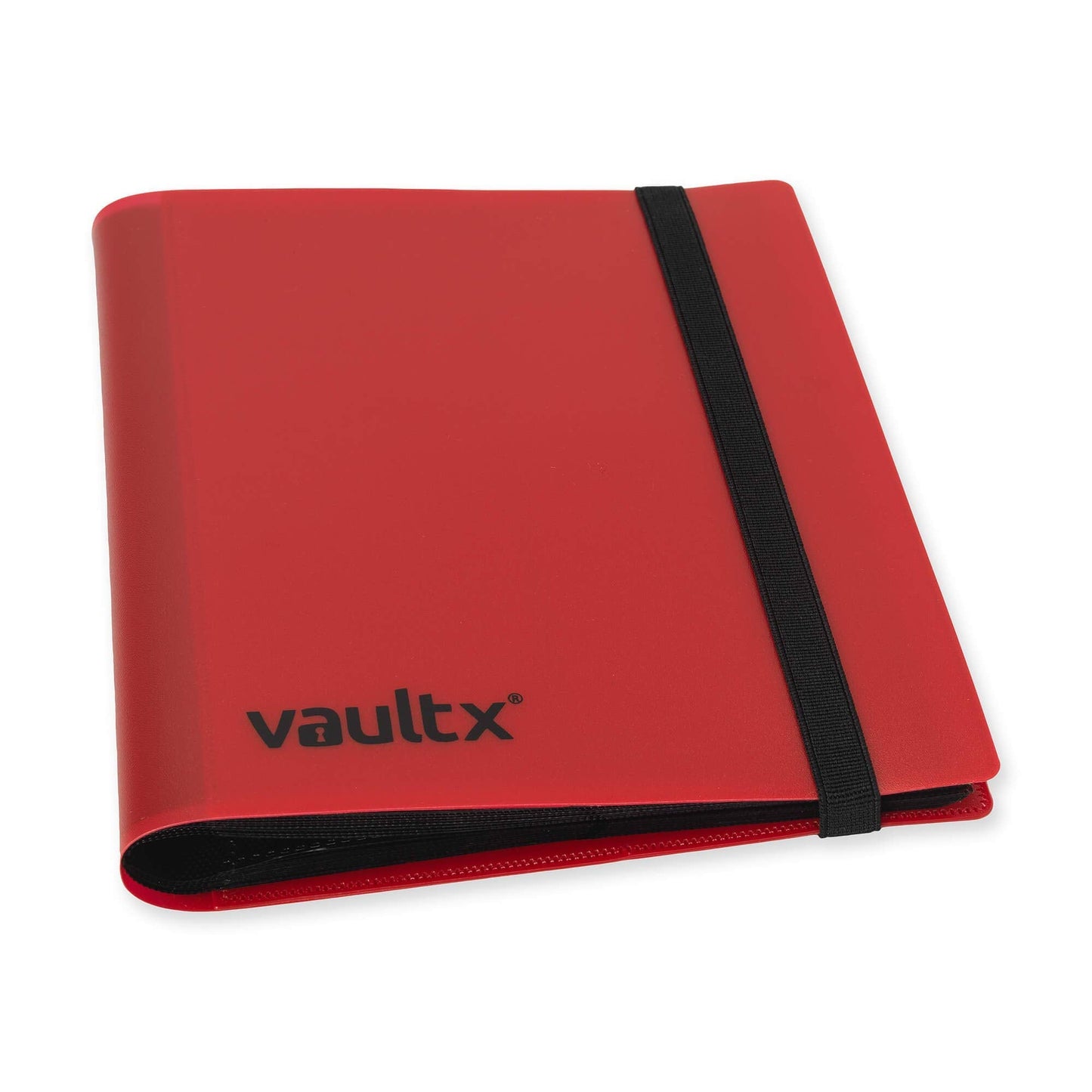Vault X 4-Pocket Trading Card Strap Binder – 160 Cards, 20 Side-Loading Pages, Red