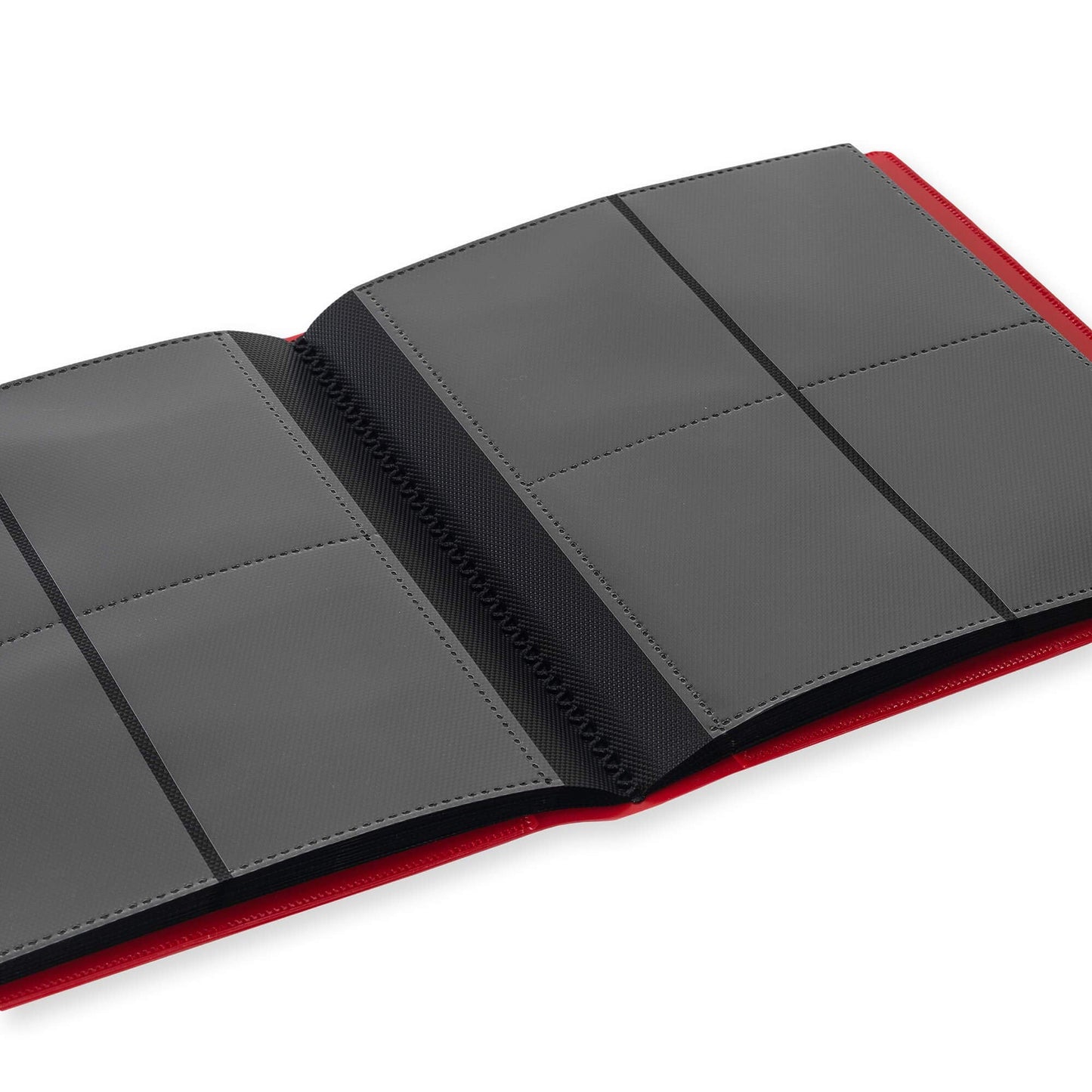 Vault X 4-Pocket Trading Card Strap Binder – 160 Cards, 20 Side-Loading Pages, Red