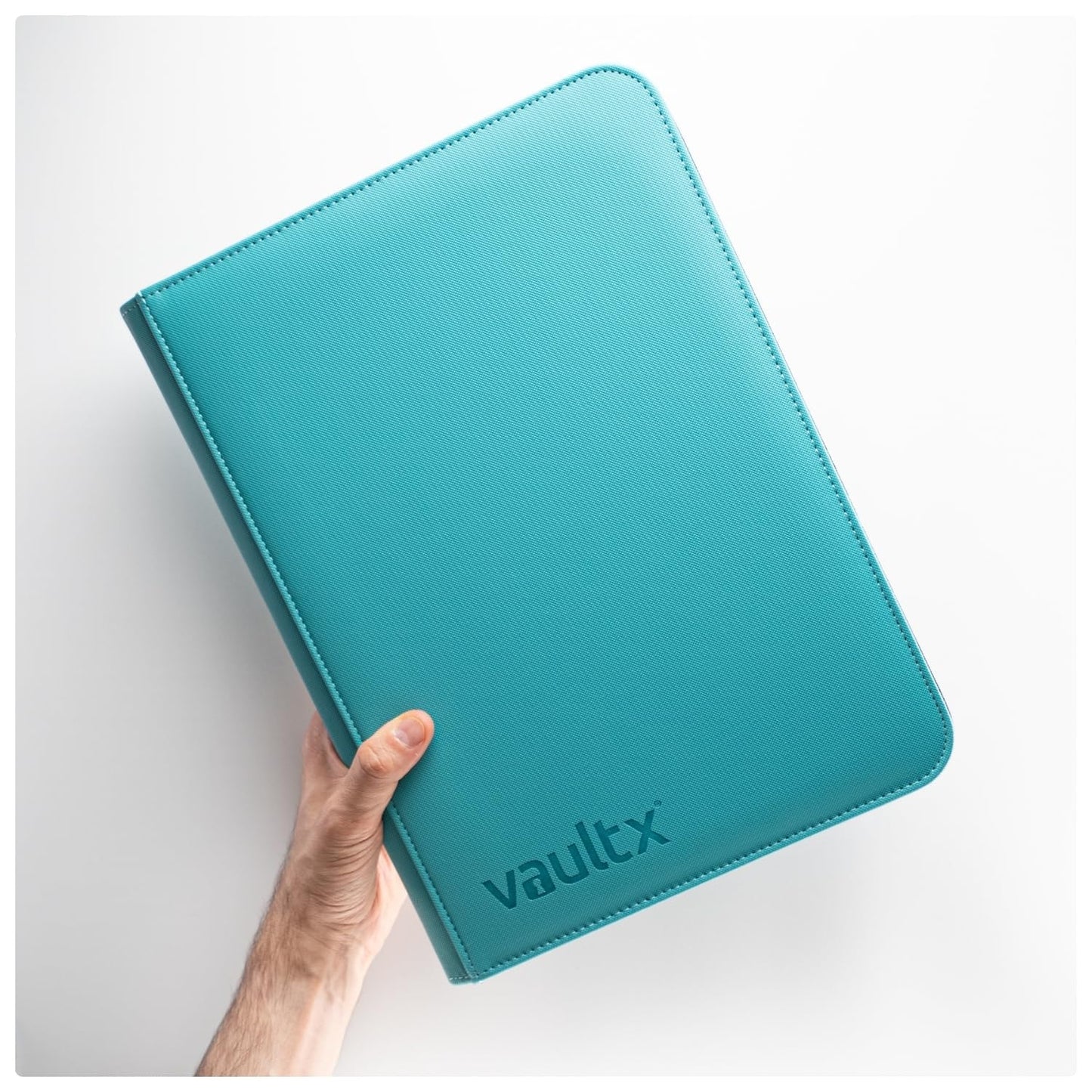 Vault X 9 Pocket Trading Card Zip Binder Teal – 360 Card Capacity, Exo-Tec Durable Cover