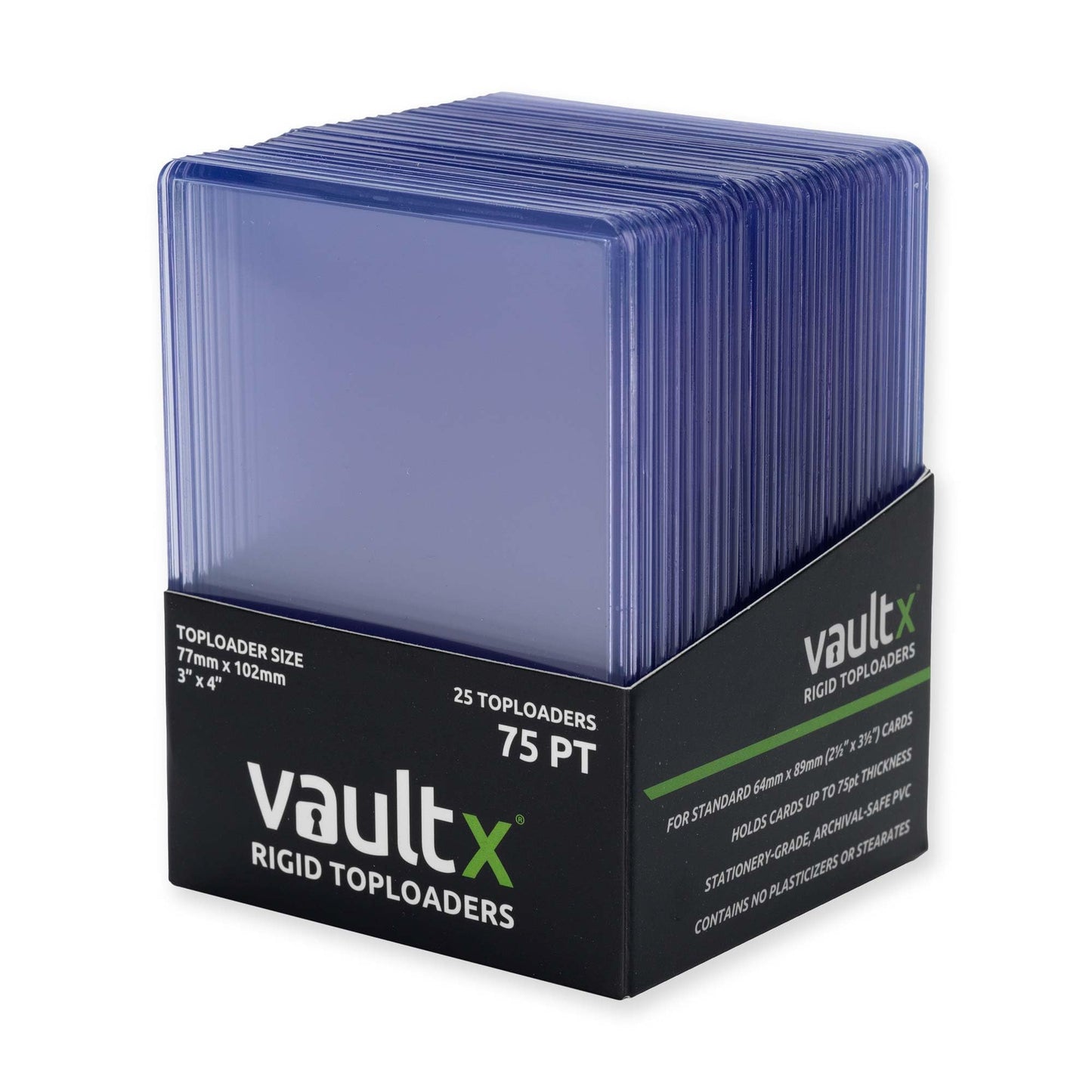 Vault X Toploaders 75pt - Premium 3x4 Rigid Card Holders (25 Pack)