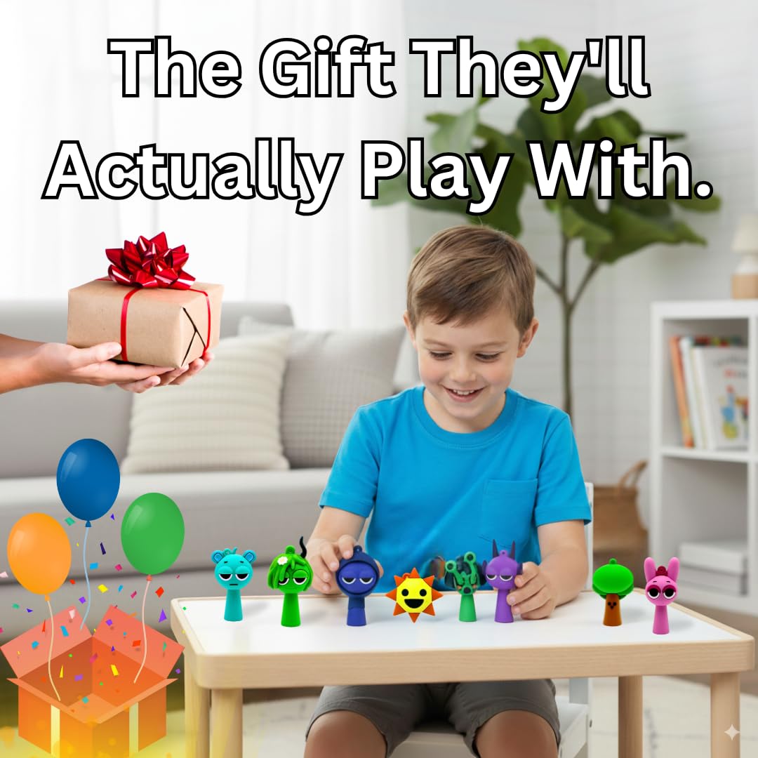 VbStar Mini Character Figures Set – Colorful Cartoon Creatures, 35-Piece Kids Toys